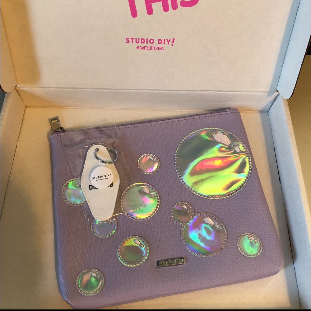 Studio DIY Bubbles Clutch and keychain